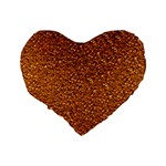 Sparkling Glitter Terra Standard 16  Premium Heart Shape Cushions Back