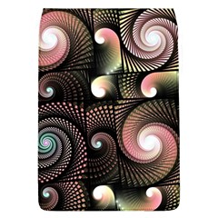 Peach Swirls On Black Flap Covers (l)  by KirstenStar