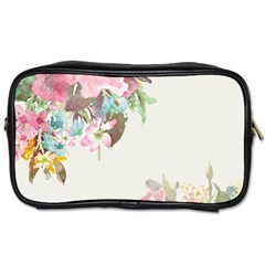 Vintage Watercolor Floral Toiletries Bags