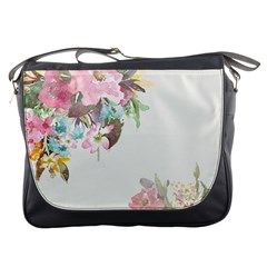 Vintage Watercolor Floral Messenger Bags