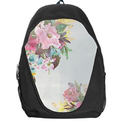 Vintage Watercolor Floral Backpack Bag