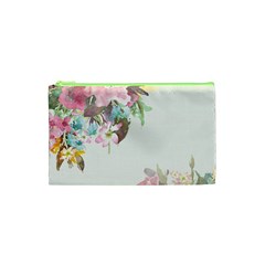 Vintage Watercolor Floral Cosmetic Bag (xs)