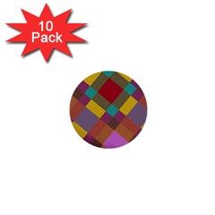 Shapes Pattern 1  Mini Button (10 Pack) 