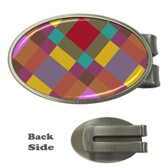 Shapes Pattern Money Clip (oval)