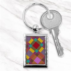 Shapes Pattern Key Chain (rectangle) by LalyLauraFLM