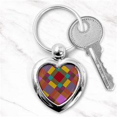 Shapes Pattern Key Chain (heart) by LalyLauraFLM