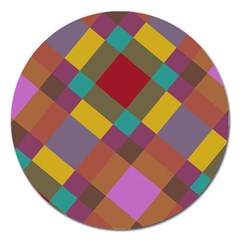 Shapes Pattern Magnet 5  (round)