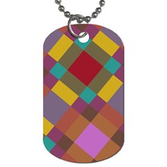 Shapes Pattern Dog Tag (two Sides) by LalyLauraFLM