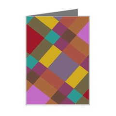 Shapes Pattern Mini Greeting Card by LalyLauraFLM