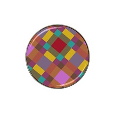 Shapes Pattern Hat Clip Ball Marker (4 Pack) by LalyLauraFLM