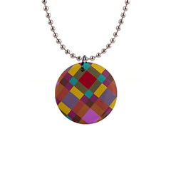 Shapes Pattern 1  Button Necklace