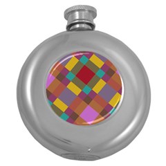 Shapes Pattern Hip Flask (5 Oz) by LalyLauraFLM