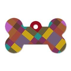 Shapes Pattern Dog Tag Bone (two Sides)