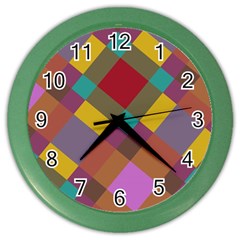 Shapes Pattern Color Wall Clock