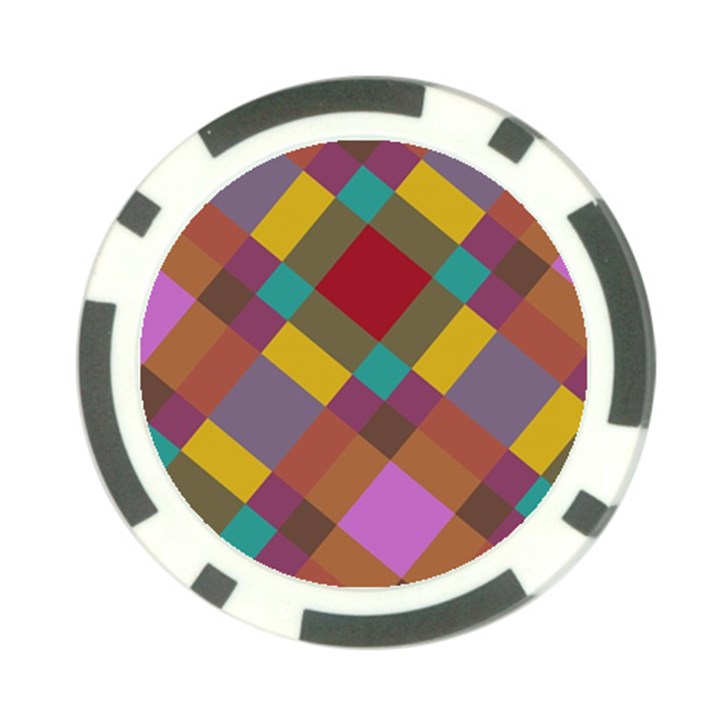 Shapes pattern Poker Chip Card Guard