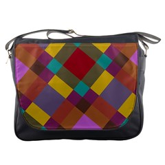 Shapes Pattern Messenger Bag by LalyLauraFLM