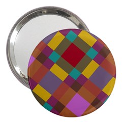 Shapes Pattern 3  Handbag Mirror by LalyLauraFLM