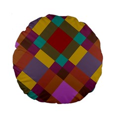 Shapes Pattern Standard 15  Premium Round Cushion 