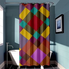 Shapes Pattern	shower Curtain 36  X 72 