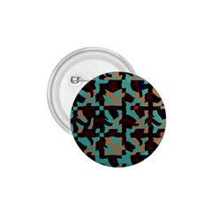 Distorted Shapes In Retro Colors 1 75  Button