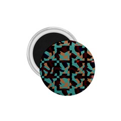 Distorted Shapes In Retro Colors 1 75  Magnet