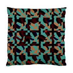 Distorted Shapes In Retro Colors Standard Cushion Case (two Sides)