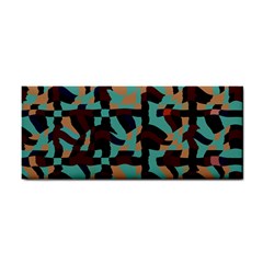 Distorted Shapes In Retro Colors Hand Towel by LalyLauraFLM