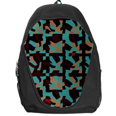 Distorted Shapes In Retro Colors Backpack Bag by LalyLauraFLM