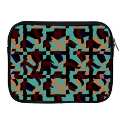 Distorted Shapes In Retro Colors Apple Ipad 2/3/4 Zipper Case by LalyLauraFLM