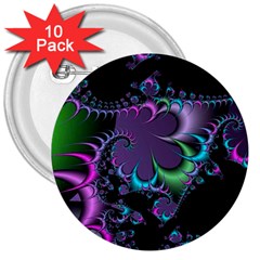 Fractal Dream 3  Buttons (10 Pack) 