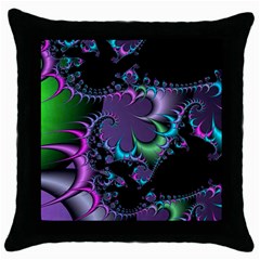 Fractal Dream Throw Pillow Cases (black)