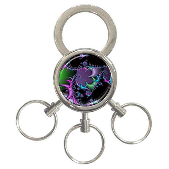 Fractal Dream 3-Ring Key Chains