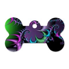 Fractal Dream Dog Tag Bone (one Side)