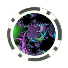 Fractal Dream Poker Chip Card Guards