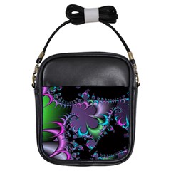 Fractal Dream Girls Sling Bags