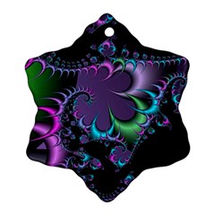 Fractal Dream Snowflake Ornament (2-side)