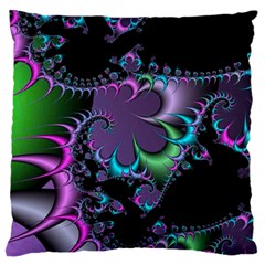 Fractal Dream Large Flano Cushion Cases (one Side) 