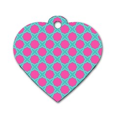 Cute Pretty Elegant Pattern Dog Tag Heart (one Side)