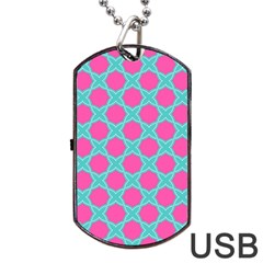 Cute Pretty Elegant Pattern Dog Tag Usb Flash (one Side)