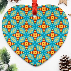 Cute Pretty Elegant Pattern Heart Ornament (2 Sides)