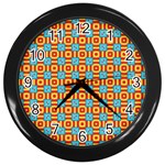 Cute Pretty Elegant Pattern Wall Clocks (Black) Front