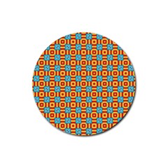 Cute Pretty Elegant Pattern Rubber Coaster (round) 