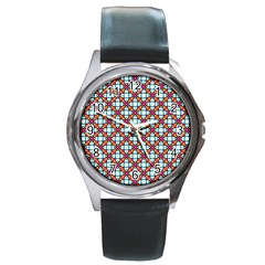 Cute Pretty Elegant Pattern Round Metal Watches