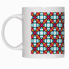 Cute Pretty Elegant Pattern White Mugs