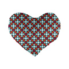 Cute Pretty Elegant Pattern Standard 16  Premium Heart Shape Cushions