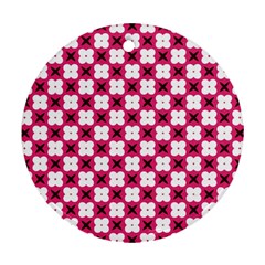 Cute Pretty Elegant Pattern Ornament (round) 