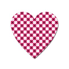 Cute Pretty Elegant Pattern Heart Magnet