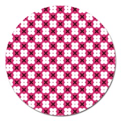 Cute Pretty Elegant Pattern Magnet 5  (round)