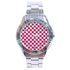 Cute Pretty Elegant Pattern Stainless Steel Men s Watch