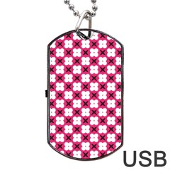 Cute Pretty Elegant Pattern Dog Tag Usb Flash (two Sides) 